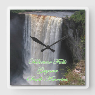 Kaieteur Wall Clock Quadratische Wanduhr