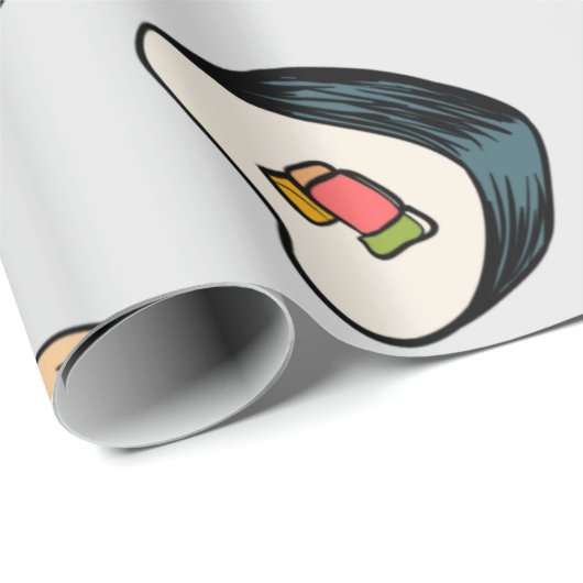 Kaii-Sushi-Rollen Geschenkpapier (Rolleneckpunkt)