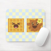 Kaii Waffeln gute Frühstück! Mousepad (Mit Mouse)