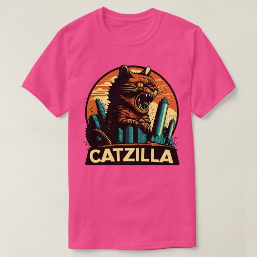 Kaiju Cat Monster Catzilla 8 T-Shirt (Design vorne)