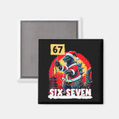Kaiju Christmas 67 Santazilla Japanese Monster Din Magnet (Vorderseite/Rückseite)