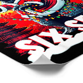 Kaiju Christmas 67 Santazilla Japanese Monster Din Poster (Ecke)