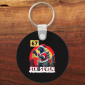 Kaiju Christmas 67 Santazilla Japanese Monster Din Schlüsselanhänger (Vorderseite)