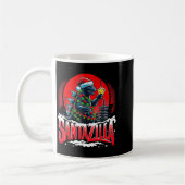 Kaiju Christmas Santazilla Japanese Monster Dinosa Kaffeetasse (Links)