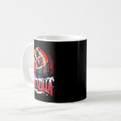 Kaiju Christmas Santazilla Japanese Monster Dinosa Kaffeetasse (Vorderseite Links)