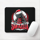 Kaiju Christmas Santazilla Japanese Monster Dinosa Mousepad (Mit Mouse)