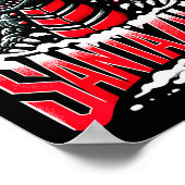 Kaiju Christmas Santazilla Japanese Monster Dinosa Poster (Ecke)