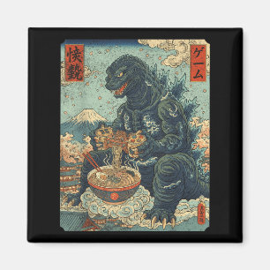 Kaiju Gamer Ramen Videospiel Faith Design Magnet