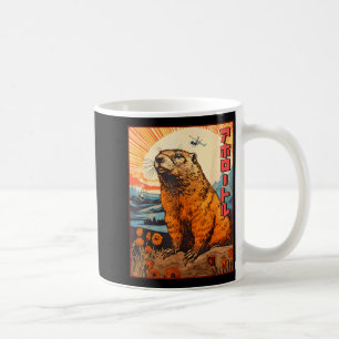Kaiju-Murmeltier-Monster Vintage Anime Manga Retro Kaffeetasse