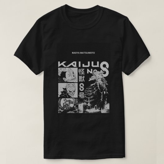 Kaiju No.8 – Manga Style Monster Battle Art Tees (Design vorne)