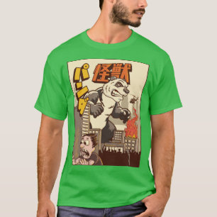 Kaiju Panda Japanisches Monstergeschenk T-Shirt