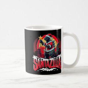 Kaiju Weihnachten Santazilla japanisches Monster D Kaffeetasse