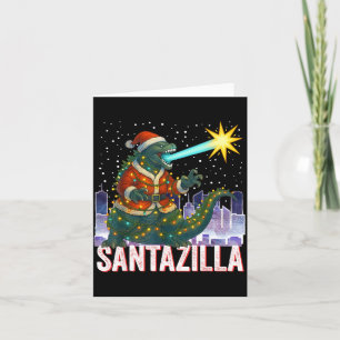 Kaiju-Weihnachten Santazilla Japanisches Monster D Karte