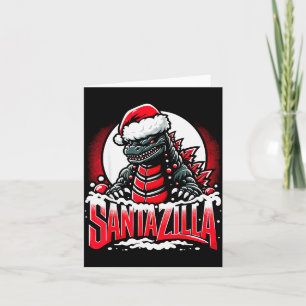 Kaiju-Weihnachten Santazilla japanisches Monster D Karte