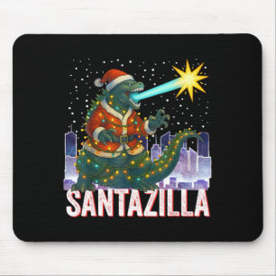 Kaiju Weihnachten Santazilla japanisches Monster D Mousepad