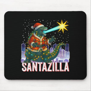 Kaiju Weihnachten Santazilla japanisches Monster D Mousepad