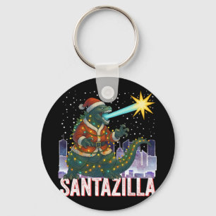 Kaiju Weihnachten Santazilla japanisches Monster D Schlüsselanhänger