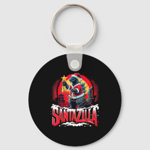 Kaiju-Weihnachten Santazilla Japanisches Monster D Schlüsselanhänger