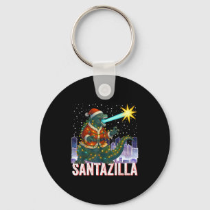 Kaiju-Weihnachten Santazilla japanisches Monster D Schlüsselanhänger