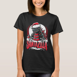 Kaiju-Weihnachten Santazilla japanisches Monster D T-Shirt