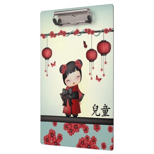 Kaiko the Kokeshi "Child" Klemmbrett (Links)