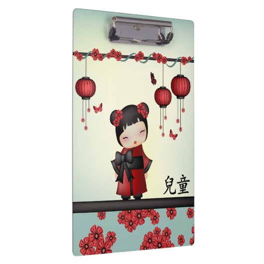 Kaiko the Kokeshi "Child" Klemmbrett (Rechts)