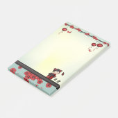 Kaiko the Kokeshi "Child" Post-it Klebezettel (angewinkelt)