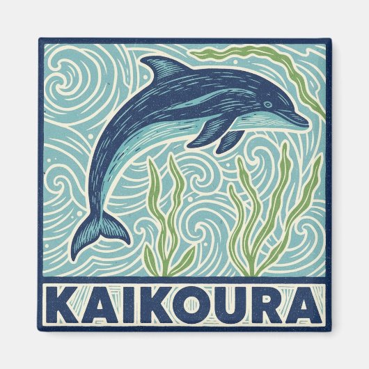 Kaikoura Neuseeland Delphin Reise Magnet (Vorne)