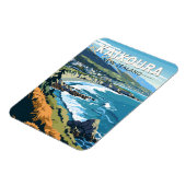 Kaikoura Neuseeland Reisen Vintag Magnet (Linke Seite)