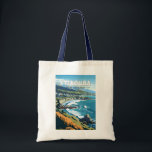 Kaikoura Neuseeland Reisen Vintag Tragetasche<br><div class="desc">Kaikoura retro Vektor Reise Design. Kaikoura ist eine Küstenstadt auf der Südinsel Neuseelands. Es ist bekannt für seine reichhaltige Tierwelt und die Population der Spermien.</div>