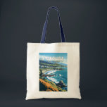 Kaikoura Neuseeland Reisen Vintag Tragetasche<br><div class="desc">Kaikoura retro Vektor Reise Design. Kaikoura ist eine Küstenstadt auf der Südinsel Neuseelands. Es ist bekannt für seine reichhaltige Tierwelt und die Population der Spermien.</div>