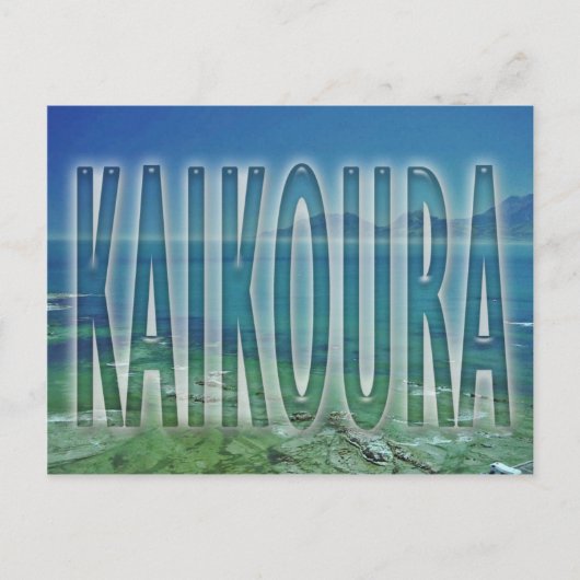 Kaikoura Postkarte (Vorderseite)