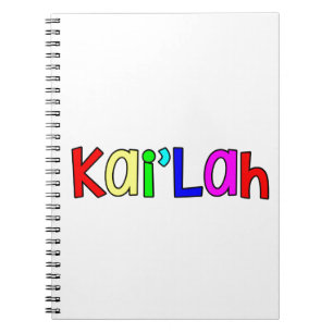Kai'Lah - leuchtende Primärfarben Notizblock