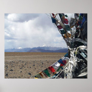 Kailash First View Prayerflags von Foreground Poster