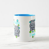 Kaili-s-phantastisch-Hippo-hi Zweifarbige Tasse (Mittel)