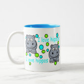 Kaili-s-phantastisch-Hippo-hi Zweifarbige Tasse (Links)