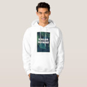 Kailua Hawaii Strände Palm Blätter Sommerkunst Hoodie (Vorne ganz)