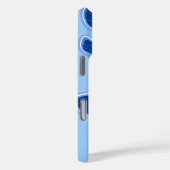 Kailua Hibiskus Hawaiian Engineered Floral Blue Case-Mate iPhone Hülle (Rückseite / Rechts)