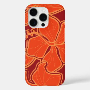 Kailua Hibiskus Hawaiian Oversized Floral Rot iPhone 16 Pro Hülle