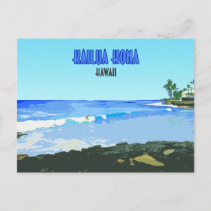 Kailua Kona Big Island Hawaii Vintage Postkarte