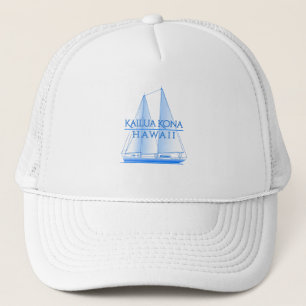 Kailua Kona Coastal Nautical Sailing Sailor Truckerkappe