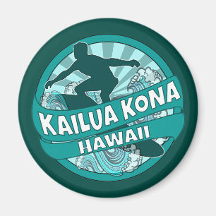 Kailua Kona Hawaii aquamariner Logomagnet Magnet