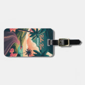 Kailua Kona Hawaii Big Island Sunset Retro Gepäckanhänger (Vorderseite horizontal)