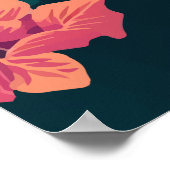 Kailua Kona Hawaii Big Island Sunset Retro Poster (Ecke)