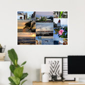 Kailua-Kona Hawaii Collage 36 x 24 Poster (Heimbüro)