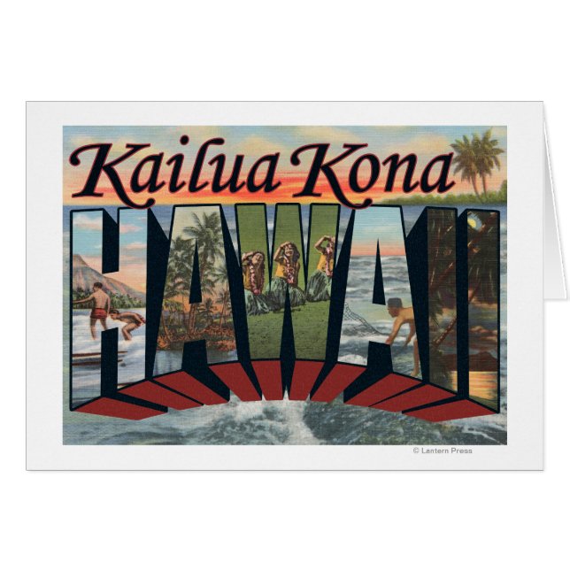 Kailua Kona, Hawaii - Große Briefszenen (Vorderseite (Horizontal))