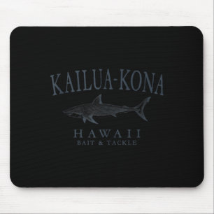 Kailua - Kona Hawaii Hai Retro-Schieferkunst Angel Mousepad