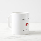Kailua Kona Hawaii Kaffeetasse (Vorderseite Links)