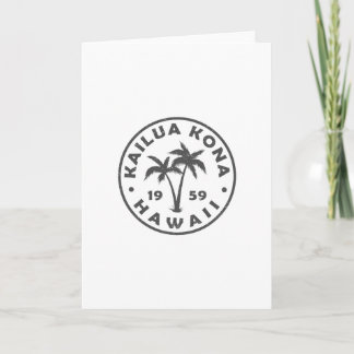 Kailua-Kona Hawaii Palme Männer Frauen Mädchen Jun Karte