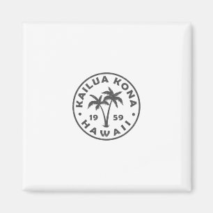 Kailua-kona Hawaii Palme Männer Frauen Mädchen Jun Magnet